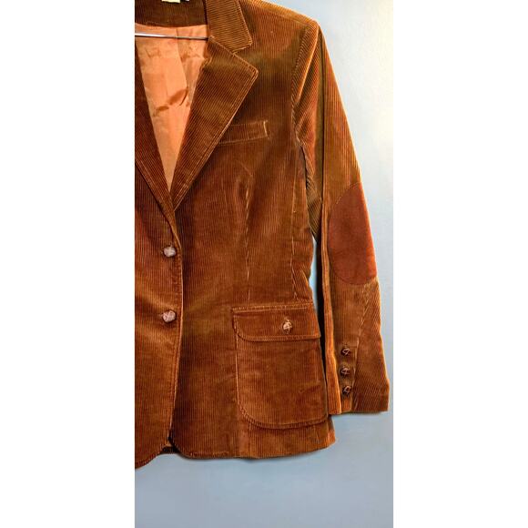 1970s Brown Corduroy Addenda Men's Blazer, Size Medium - Picture 2 of 8